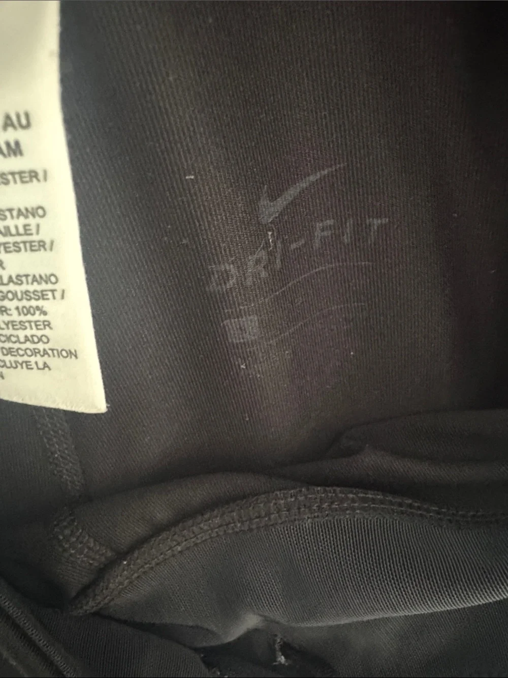 Nike Black Athletic Leggings with Swoosh